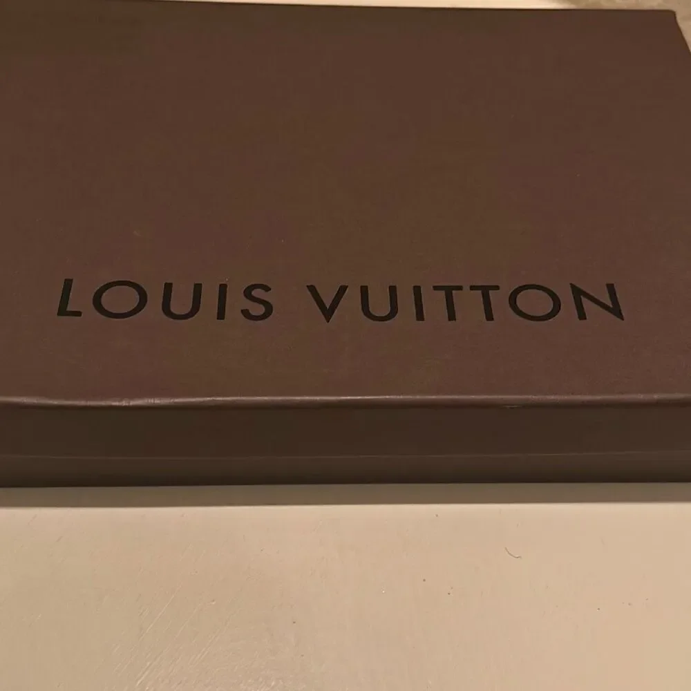 Louis Vuitton Rectangular Gift Box Brown Medium Lid Top Display Storage Luxury